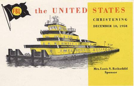 (Image: Federal Barge Lines Christening Poster)
