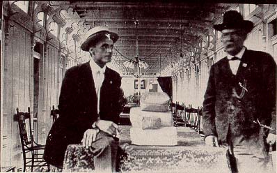 (Image: Fielding L. Wooldridge and Captain William M. Eanes on board the Steamer Mary S. Blees)