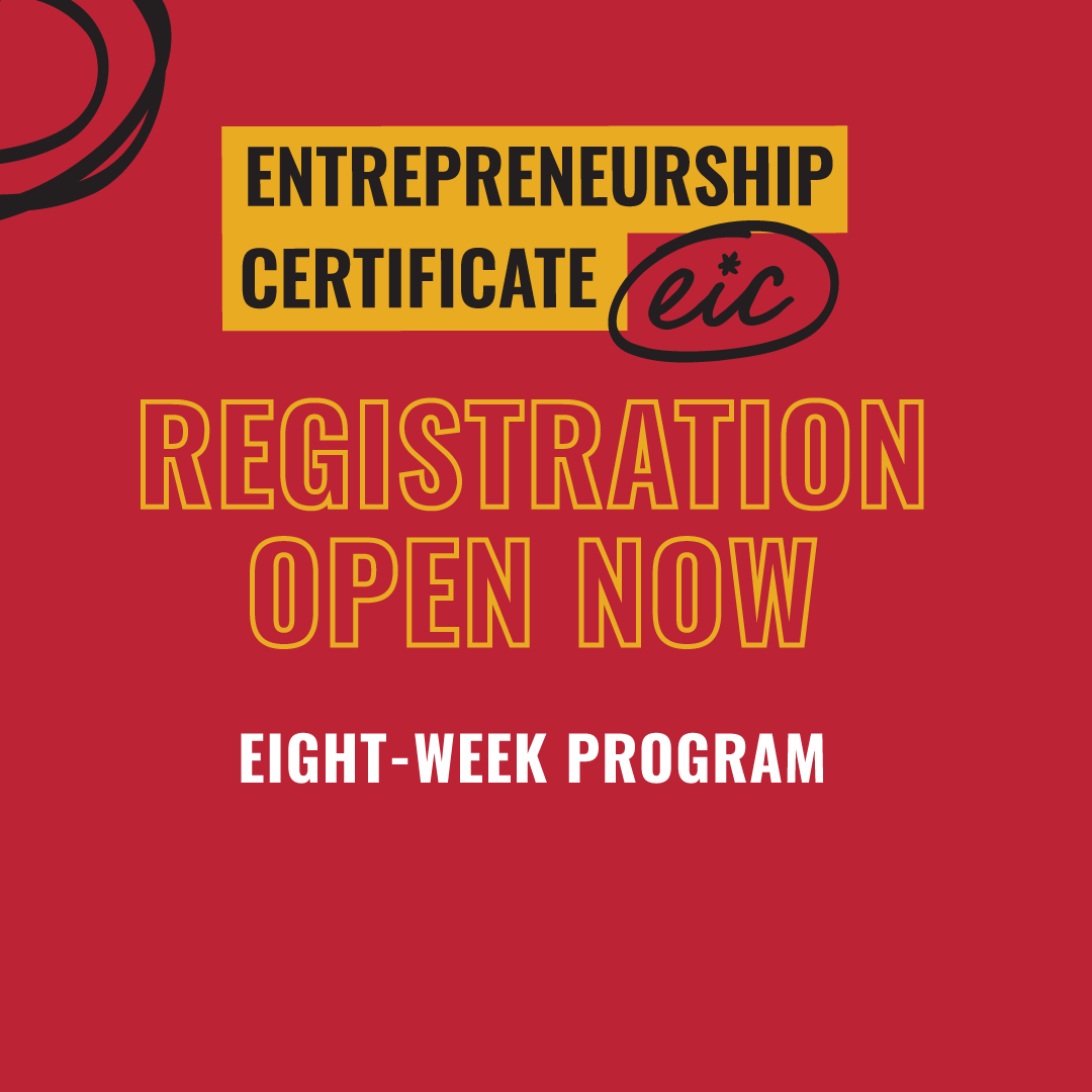 Entrepreneurship Certificate enrollment is open