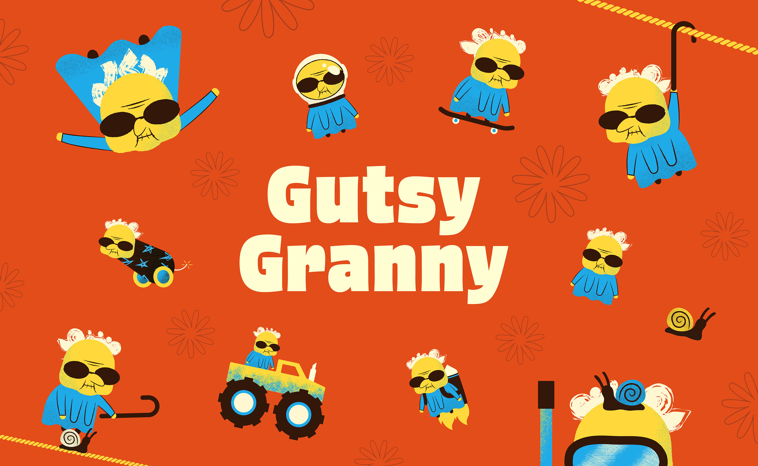 Gusty Granny Banner