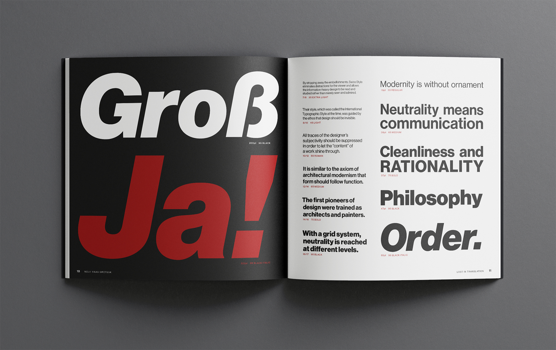 Neue Haas Grotesk Type Specimen Book