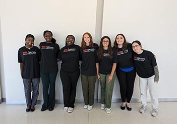 group of young diverse students