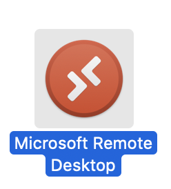 created desktop shortcut for rdp app os x